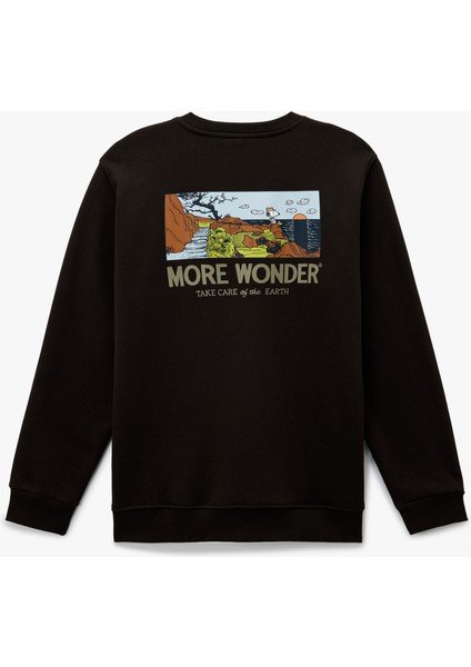 Uzun Kollu Arkası Baskılı Bisiklet Yaka Lisanslı Snoopy Sweatshirt fiyatları