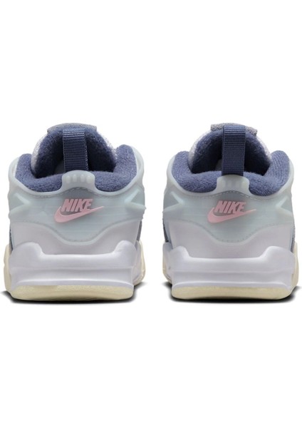 Jordan 4 Rm Td Leather Sneakers Hakiki Deri Lastik Bağcıklı Çocuk Spor Ayakkabı Beyaz Mavi fırsatları