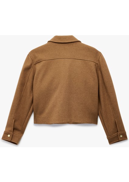 Cepli Düğmeli Uzun Kollu Kısa Kaşe Ceket fiyatları