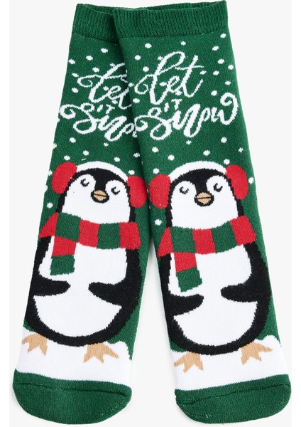 Yılbaşı Temalı Pamuklu Havlu Soket Çorap fiyatları