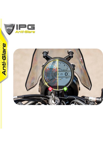Royal Enfield 2024 Guerrilla 450 (Dash/flash) - 2023-2025 Himalayan 450 4" Ipg Anti-Glare Parlama Önleyici Ekran Koruyucu