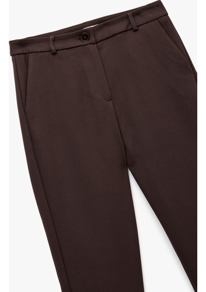 Normal Bel Yan Cepli Kumaş Cigarette Pantolon modelleri