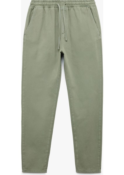 Beli Bağcıklı Pamuklu Cep Detaylı Kanvas Chino Pantolon modelleri
