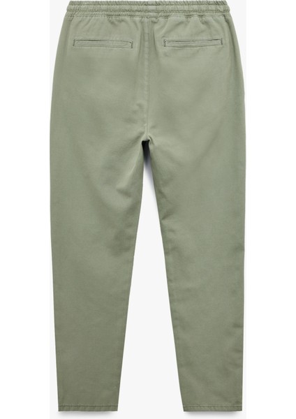 Beli Bağcıklı Pamuklu Cep Detaylı Kanvas Chino Pantolon fırsatları