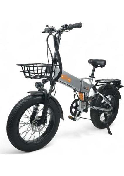 Fold 3 Elektrikli Bisiklet 48W 15 Ah (480WH)BÜYÜK Batarya Kalın Lastik Gaz Kollu, 500WATT