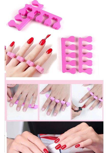 5 Adet Pedikür El Ayak Parmak Ayırıcı Tırnak Boyama Yumuşak Köpük Ayak Sedye fırsatları