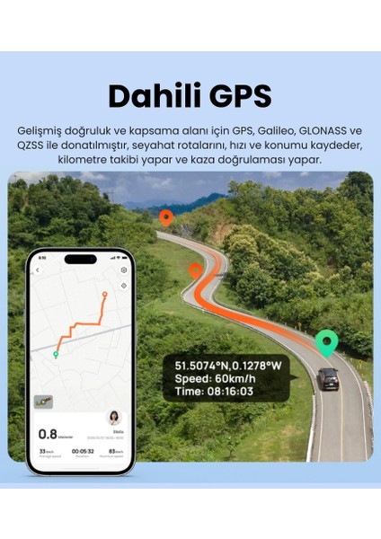 70MAİ 2.5k Araç Kamerası A410 Ön Kamera ( Sadece Ön Kamera ) Süper Gece Görüşü F1.55 Dahili Wi-Fi