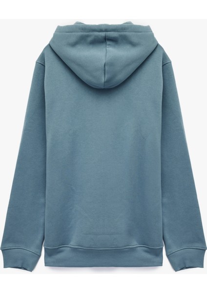 Şardonlu Uzun Kollu Basic Kapşonlu Sweatshirt fiyatları