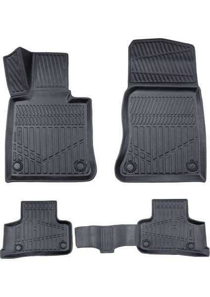 Mercedes GLC 2015-2023 Için Havuzlu Paspas, Yüksek Kenarlı, Esnek, Araca Özel, Kokusuz, Oto Paspas