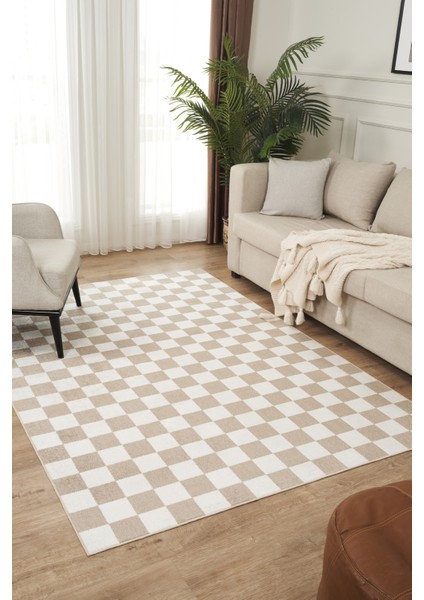 Damas 4001 Kahverengi Hav Toz Vermez Salon Mutfak Koridor Oturma Odası Yolluk Halı Makine Halısı