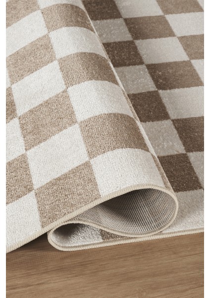 Damas 4001 Kahverengi Hav Toz Vermez Salon Mutfak Koridor Oturma Odası Yolluk Halı Makine Halısı indirimleri