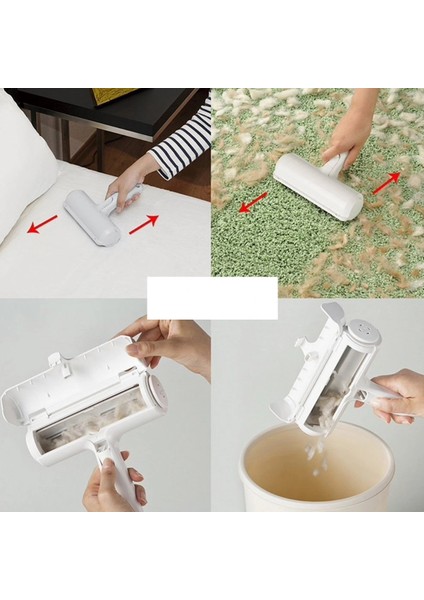 Hazneli Tüy Toplama Rulosu Evcil Hayvan - Elbise Kıl Tüy Toplayıcı - Tarak Hediyeli fırsatları