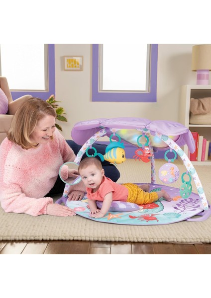 , Küçük Deniz Kızı Twinkle Trove Işıklı Müzikal Bebek Yemek Zamanı Yastıklı Aktivite Merkezi, Yenidoğan ve Üzeri
