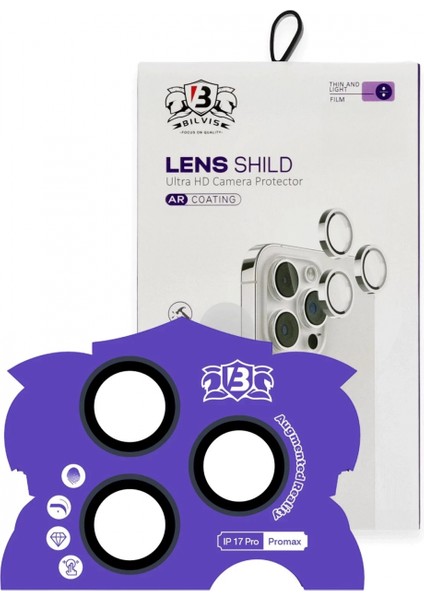 Apple iPhone 17 Pro Max Bilvis Titan Kamera Lens - Lacivert