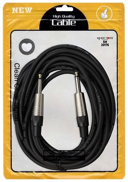 Magicvoice LD393A 6.3 mm Mono Erkek - 6.3 mm Mono Erkek 5 Metre Kablo fiyatları