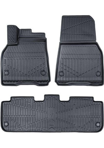 Tesla Model Y 2020-2024 Için Havuzlu Paspas, Yüksek Kenarlı, Esnek, Araca Özel, Kokusuz, Oto Paspas