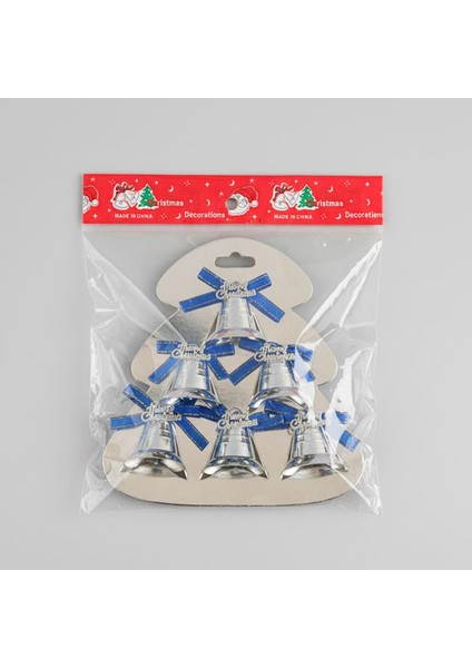 Yılbaşı Ağacı Süsü Çan Gümüş 6 Lı (2505111)