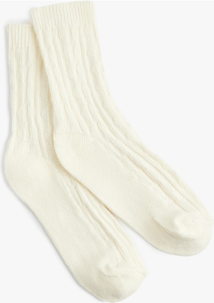 Pamuklu Balıksırtı Dokulu Kalın Soket Çorap fiyatları