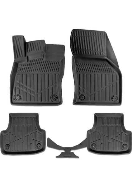 Audi A3 HB-Sedan 2013-2020 için Havuzlu Paspas, Yüksek Kenarlı, Esnek, Araca Özel, Kokusuz, Oto Paspas