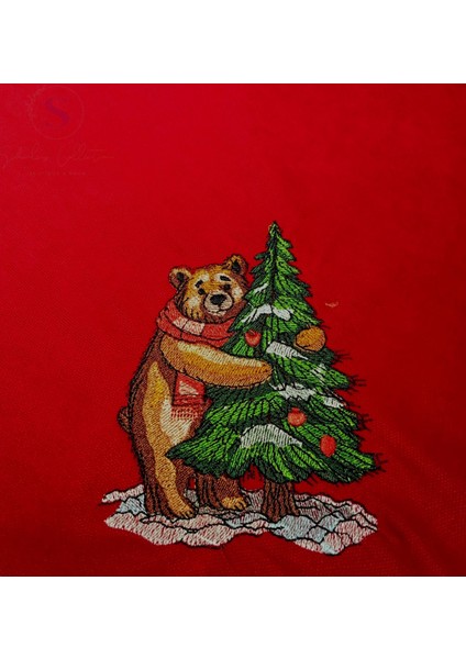 Ayıcık Nakışlı Çam Ağacı Örtüsü (90CM) fiyatları