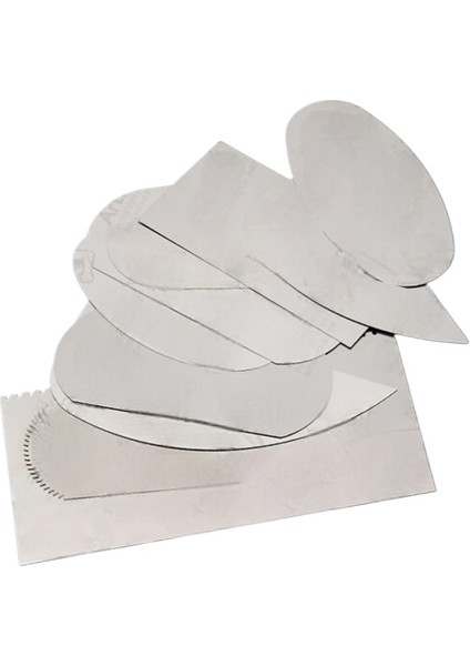 Metal Sistre Çeki Tarağı 10 Lu 1 Paket Çömlek Kil Polimer Çelik Kazıyıcı Şekillendirme Seti Paslanmaz modelleri