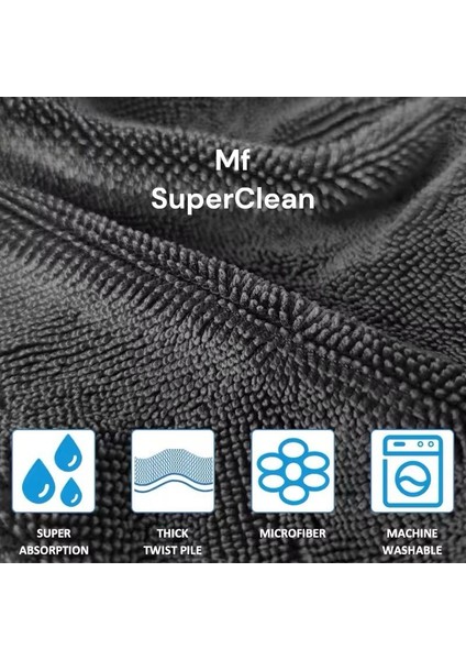 Oto Yıkama Seti - Oto Kurulama Havlusu 80X50 cm / 600 Gsm + Oto Yıkama Eldiveni fırsatları