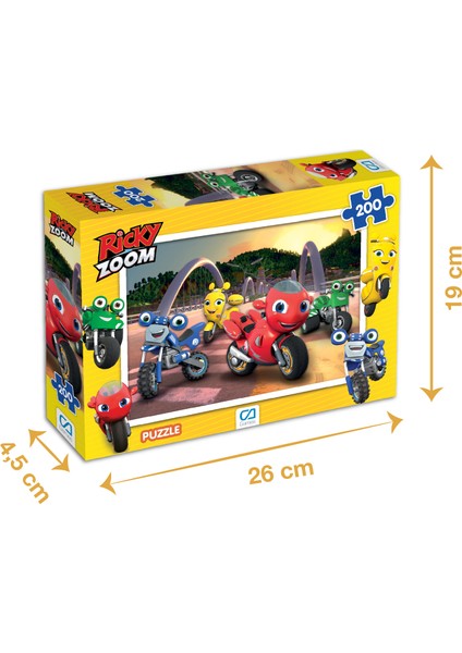 Ricky Zoom - 200 Parçalı Puzzle