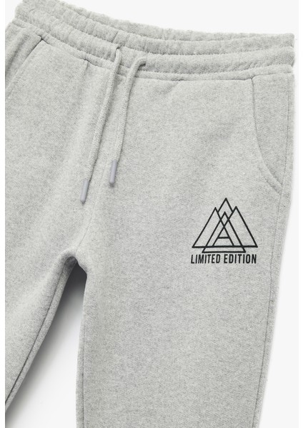 Beli Lastikli Baskı Detaylı Eşofman Altı modelleri