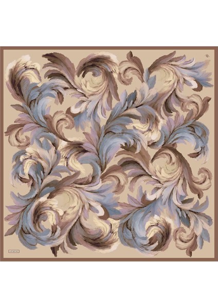 Soyut Desen Twill Ipek Eşarp -2025/2026 -9423D 57 fırsatları