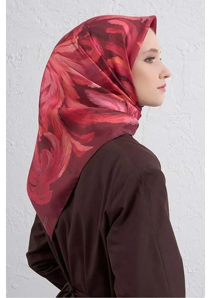 Soyut Desen Twill Ipek Eşarp -2025/2026 -9423D 07 indirimleri