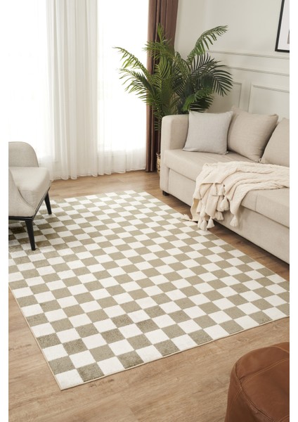 Damas 4003 Gold Hav Toz Vermez Salon Mutfak Koridor Oturma Odası Yolluk Halı Makine Halısı