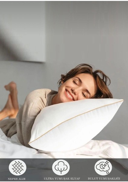 1 adet Gold Serisi 1200GR Nano Jel Yastık 50X70CM modelleri