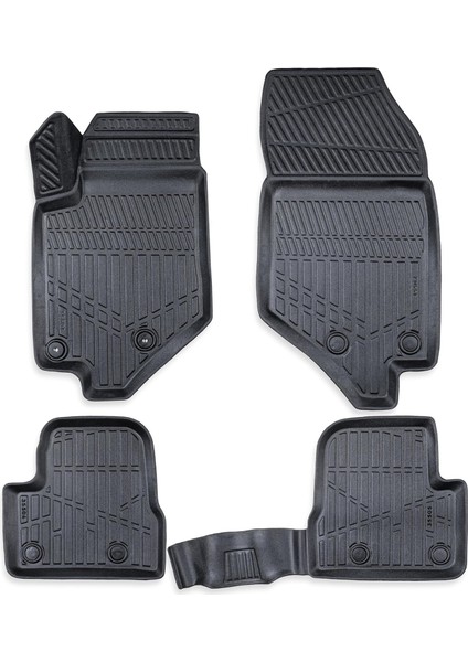 Peugeot 2008 Suv 2021-2025 Için Havuzlu Paspas, Yüksek Kenarlı, Esnek, Araca Özel, Kokusuz, Oto Paspas