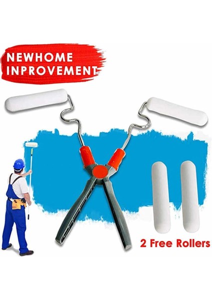 Glide Köşe ve Düz Zeminde Kullanılabilir Damlatmaz Boya Rulosu