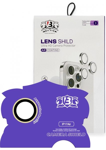 Apple iPhone 17 Air Bilvis Titan Kamera Lens - Gold