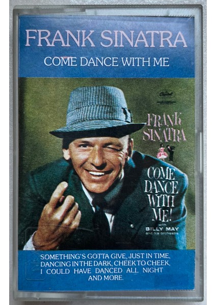 Frank Sinatra Come Dance With Me Kaset (Orijinal Dönem Kağıt Türk Baskı Kaset)