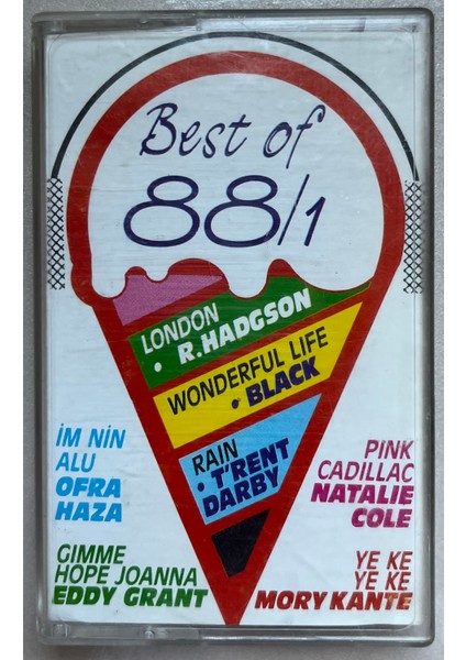 Best Of 88/1 Kaset Yeke Yeke Wonderful Life ... (Orijinal Dönem Kağıt Baskı Kaset)