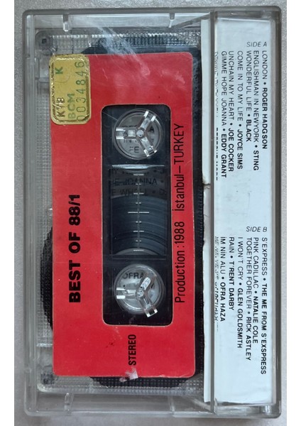 Best Of 88/1 Kaset Yeke Yeke Wonderful Life ... (Orijinal Dönem Kağıt Baskı Kaset) fiyatları