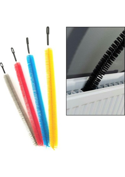 Ergonomik Pratik Kolay Kalorifer Peteği Temizleme Fırçası Aleti ve Fresh Air Kalorifer Suluğu Kalorifer Petek Nemlendirici Suluk (4989)