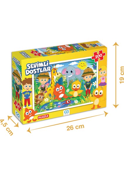 Sevimli Dostlar - 200 Parçalı Puzzle