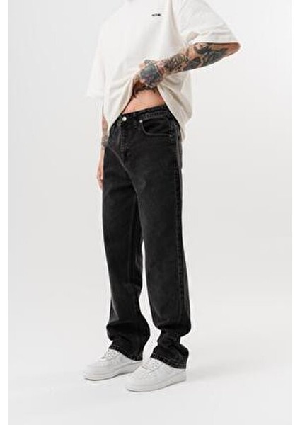 Erkek Washed Baggy Pantolon Antrasit fırsatları