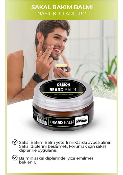 Ossıon Beard Care Balm Sakal Bakım Kremi 50ML modelleri