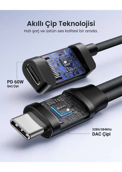 Mangetic Usb-C To Aux 3.5mm Hi-Res Audio Dac Chip Audio Adaptör, 25837 indirimleri