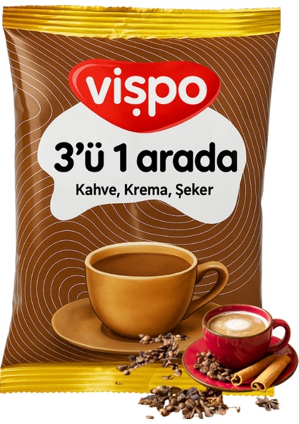 Vişpo 3’ü 1 Arada Kahve, Krema Ve Şeker