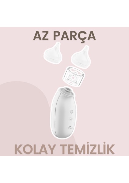 Q2 Elektrikli Bebek Burun Aspiratörü Çocuk Burun Temizleme Makinesi Şarjlı