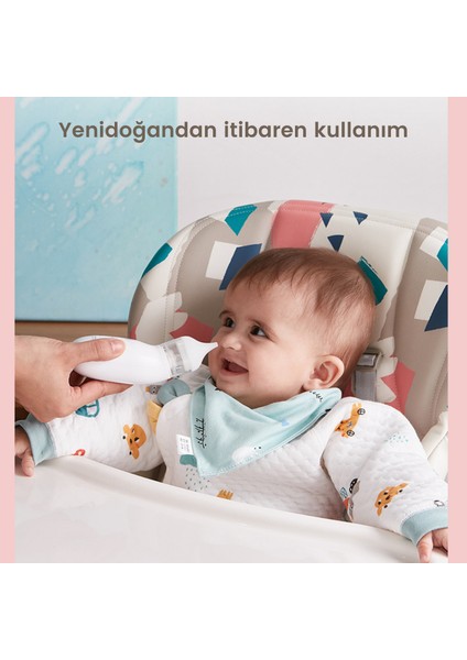 Q2 Elektrikli Bebek Burun Aspiratörü Çocuk Burun Temizleme Makinesi Şarjlı