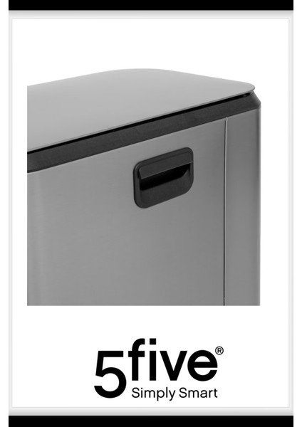 Titan 50 L Metal Pedallı Çöp Kovası Çelik | Büyük Hacim, Yavaş Kapanma, Kolay Temizlik Çıkarılabilir Yıkanabilir İç Sepet fırsatları