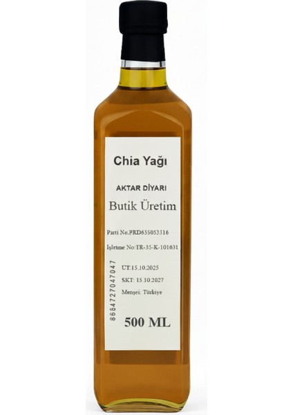 Chia Yağı 500 ml fiyatları
