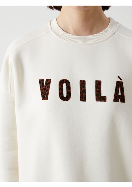 Yeni Sezon Baskılı Oversize Kadın Kalın Sweatshirt modelleri