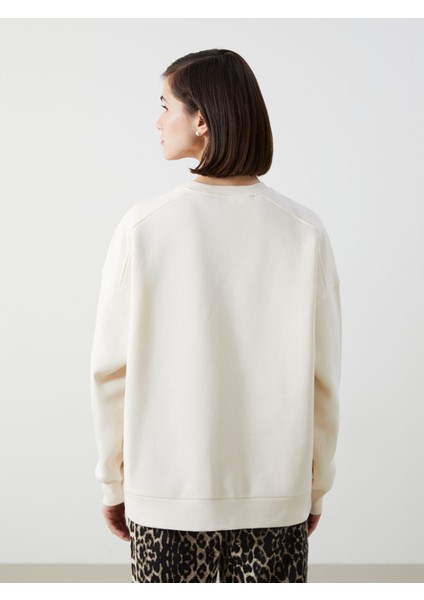 Yeni Sezon Baskılı Oversize Kadın Kalın Sweatshirt fırsatları